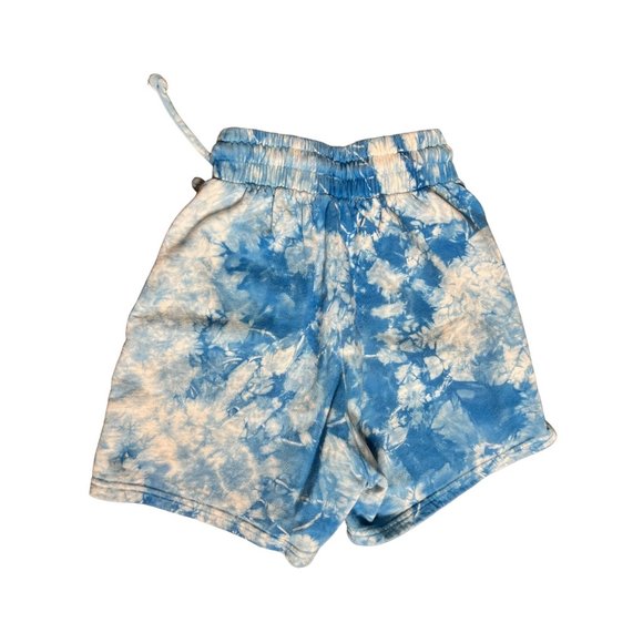 Frankie Bikinis Shorts Womens XS Blue Tie Dye Sweat Shorts Casual Comfy Lounge - Picture 5 of 6